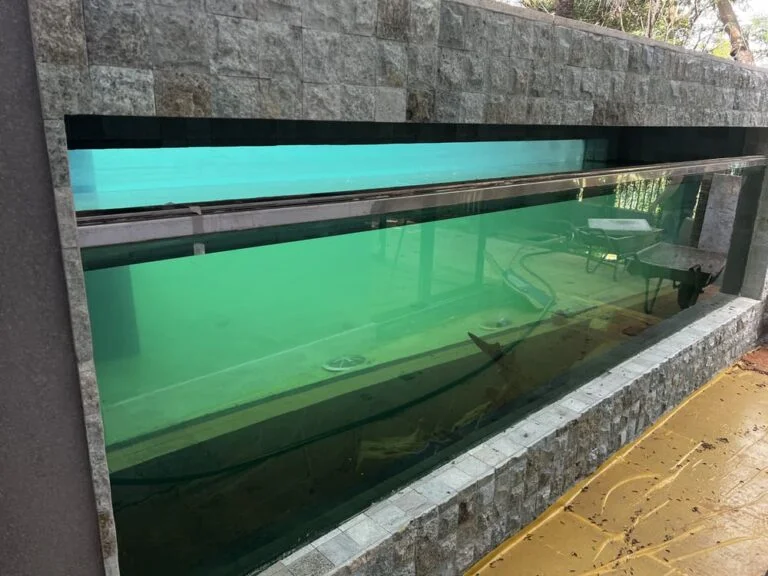 Vidros multilaminados para piscinas